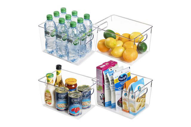 Best Freezer Containers for Organization, Vtopmart 4-Pack Clear Plastic Storage Bins with Handles, The Container Store Shallow Freezer Basket, YouCopia FreezeUp Freezer Food Block Maker, 2-Pack, Pure Future 10-Piece Fridge Organizer and Storage Set, iSpecle Freezer Organizer Bins, 4-Pack, Everything Organizer Large Fridge Bin with Handle, Sanno Large Freezer Cabinet Storage Shelf Racks, Souper Cubes 1-Cup Silicone Freezer Molds, OXO No-Spill Ice Cube Tray