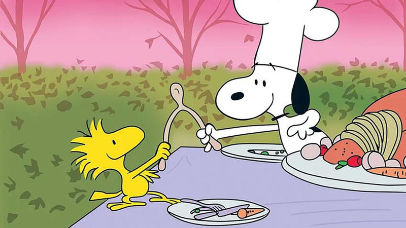 #4 Woodstock #1 Charlie Brown, #2 Snoopy, #3 Linus van Pelt, #4 Woodstock, #5 Lucy van Pelt, #6 Schroeder, #7 Peppermint Patty, #8 Sally Brown, #9 Pig-Pen, #10 Marcie, #11 Franklin, #12 Violet, #13 Rerun van Pelt, #14 The Little Red-Haired Girl, #15 Frieda