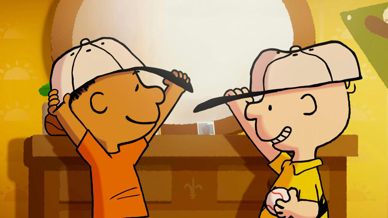 #11 Franklin #1 Charlie Brown, #2 Snoopy, #3 Linus van Pelt, #4 Woodstock, #5 Lucy van Pelt, #6 Schroeder, #7 Peppermint Patty, #8 Sally Brown, #9 Pig-Pen, #10 Marcie, #11 Franklin, #12 Violet, #13 Rerun van Pelt, #14 The Little Red-Haired Girl, #15 Frieda
