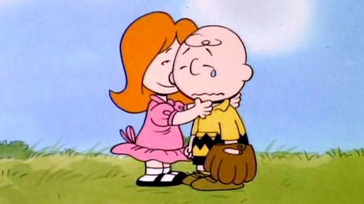#14 The Little Red-Haired Girl #1 Charlie Brown, #2 Snoopy, #3 Linus van Pelt, #4 Woodstock, #5 Lucy van Pelt, #6 Schroeder, #7 Peppermint Patty, #8 Sally Brown, #9 Pig-Pen, #10 Marcie, #11 Franklin, #12 Violet, #13 Rerun van Pelt, #14 The Little Red-Haired Girl, #15 Frieda