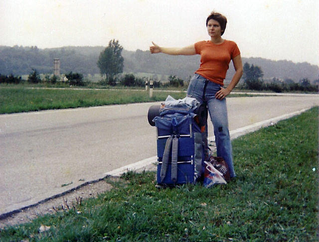1. Three Women Hitchhike Along Highway 1 in Big Sur, California, 1971, 2. Washington, D.C.-Bound Hitchhiker Seen on the New Jersey Turnpike, 1971, 3. ‘Make Sure To Smile and Not Look Like a Serial Killer’, 4. Fashion Shoot or Hitchhiker?, 5. ‘Two Women Hitchhiking in Toronto, Canada, 1974’, 6. Hippies Flash the Peace Sign as They Hitchhike, 1971, 7. ‘My Dad, Hitchhiking From Michigan to California, 1973’, 8. ‘My Mom Hitchhiking in California, 1972’, 9. A Hitchhiker Pictured With His Dog Tripper on Route 66, May 1972, 10. ‘My Dad Hitchhiking in Canada at 15 Years Old, 1974’, 11. Hitchhiking on Steroids: Boys Catch a Free Ride on the Back of a City Bus in New York City, 1970, 12. Ozzy Osbourne, aka the Prince of Darkness, Hitchhiking His Way Home, 1977, 13. ‘Hitchhiking in Boston, Massachusetts, Circa Early ’70s’, 14. Two Disheveled Hitchhikers Try Making Their Way to the Willie Nelson 4th of July Picnic Near Austin, Texas, 1980, 15. Paul McCartney of the Beatles Pretends to Hitchhike in Toronto, 1989, 16. A Man Hitchhikes By a Country Road, Circa 1972, 17. ‘My Cool Aunt Hitchhiking Through the Rockies in the ’70s’, 18. A 19-Year-Old Jim Carrey Shows His Unique Method of Hitchhiking, 1981, 19. ‘A Hitchhiker in Luxemburg, 1977’