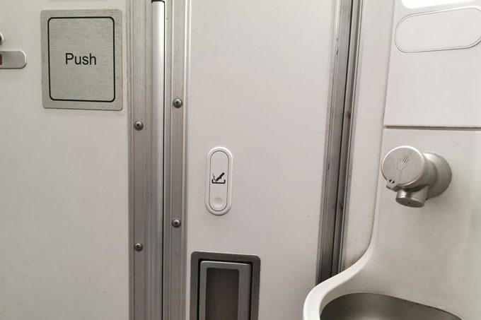Hidden handrails, Secret sleeping quarters, Hidden armrest buttons, Holes in the windows, Hooks on the wings, Triangles above the windows, Hidden handcuffs, Ashtrays, Hidden lavatory locks, Life-saving medical equipment, Fortified door, About the experts, Why trust us, Sources: