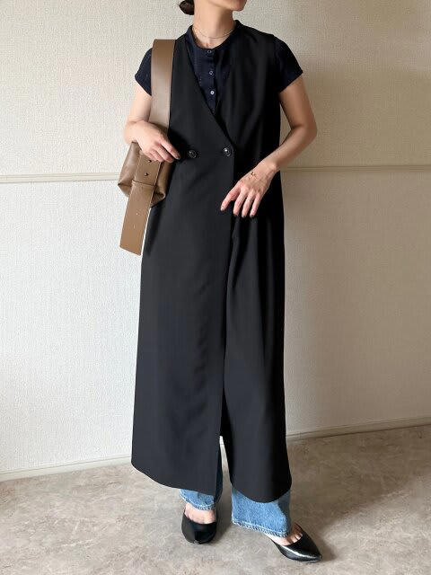 程よい透け感が丁度良い♡GU「フロントボタンポインテールT」, Style①夏に映える大人の上品ナチュラル, Style②さらっと羽織って軽やかに◎抜け感デニムスタイル, Style③透け感×ストライプのワントーンスタイル, Style④ジレワンピ×デニムでつくる、きれいめカジュアル