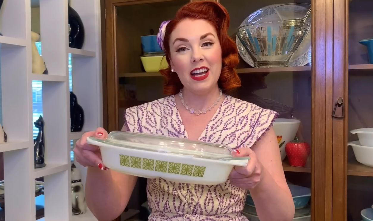 Your Grandma’s Kitchenware Could Be Worth a Fortune, Turquoise Snowflake Mixing Bowls, Gooseberry Cinderella Bowls (Pink on White), Friendship Pattern Casseroles, Primary Colors Mixing Bowls Set, Black Snowflake Space Saver Casserole, Horizon Blue Cinderella Bowls, Verde Square Flowers Casseroles, Terra Mixing Bowls, Bluebird Promotional Casserole, Balloons Chip &amp; Dip Set, Pink Scroll Space Saver, Green Dot Mixing Bowls, Town and Country Pattern Mixing Bowls, Autumn Harvest Cinderella Bowls (Orange on White), Shenandoah Pattern Casseroles, Golden Pine Promotional Casserole