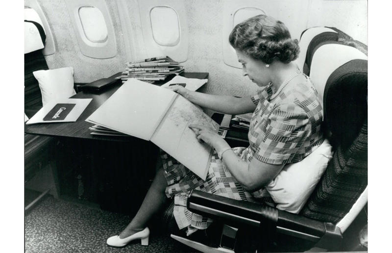 1970s: Supersonic royalty A flight back in time, 1920s: The beginnings of air travel, 1920s: A passenger compartment from the 1920s, 1920s: Inside a Transcontinental Air Transport plane, 1920s: Bed compartments of a German Junker aircraft, 1920s: A flight attendant serves drinks on a French Airliner service, 1920s: An early German Deutsche Luft Hansa plane, 1920s: The Dornier Do X dining salon, 1920s: The first ever in-flight movie, 1920s: Enjoying breakfast at 3,000 feet, 1920s: Passengers are weighed before their flight, 1930s: Passengers climb aboard a plane at Croydon Airport, England, 1930s: Crew members check bags before a flight to LA, 1930s: The check-in desk at newly opened Gatwick Airport, 1930s: An early plane with wicker seats, 1930s: The comfortable seats of a Handley Page HP42, 1930s: A plush Imperial Airways cabin, 1930s: Passengers aboard the Douglas DC-1, 1930s: A flight attendant serves tea in bed, 1930s: Ladies traveling on an Eastern Air Transport plane, 1930s: Chefs load up a plane with homemade treats, 1930s: Women in their finest attire wait to board a plane, 1930s: Passengers listen to a broadcast aboard a flight, Late 1930s: The early days of Pan Am, Early 1940s: Passengers on board the Junkers G.38 plane, 1940s: Day cabins inside an Imperial Airways flying boat, 1940s: The interior of a McDonnell Douglas DC-6, 1940s: Inside a Sikorsky S-40 flying boat, 1940s: Pan American Airlines' Boeing 314 Clipper sets off, 1940s: Inside the Boeing 314 flying boat, 1940s: It wasn't cheap to fly aboard the Boeing 314, 1940s: A couple enjoys dinner aboard the Boeing 314, 1940s: The early days of Heathrow Airport, 1940s: Boeing 307 Stratoliner's cocktail lounge, 1940s: The overnight intercontinental service onboard Boeing Stratocruiser, 1940s: The communal lounge aboard a Boeing airplane, 1950s: Guests relax in an onboard lounge compartment, 1950s: The Sky-Cot aboard a British Overseas Airways Corporation flight, 1950s: A movie projector on a United Airlines flight, 1960s: Inflight entertainment in full swing, 1960s: Airports also got upgrades, 1960s: Flying goes supersonic, 1970s: Planes get supersized, 1970s: Supersonic royalty