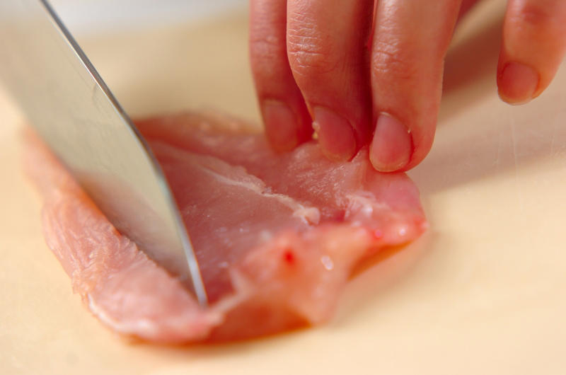 梅肉と大葉のささ身パン粉焼き, レンジささ身の春巻き, ささ身と大葉の梅肉和え, ささ身と大葉の甘辛マヨネーズ和え, 大葉のカラシ酢みそ和え, ツルツルささ身の中華和え