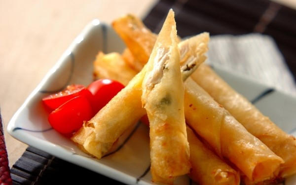 梅肉と大葉のささ身パン粉焼き, レンジささ身の春巻き, ささ身と大葉の梅肉和え, ささ身と大葉の甘辛マヨネーズ和え, 大葉のカラシ酢みそ和え, ツルツルささ身の中華和え