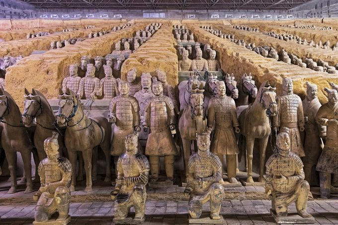 Snake Island, U.N. buffer zone, Tomb of Qin Shi Huang, Chernobyl, North Sentinel Island, Vatican Secret Archives, Fort Knox, Svalbard Seed Vault, Lascaux cave, Why trust us, Sources: