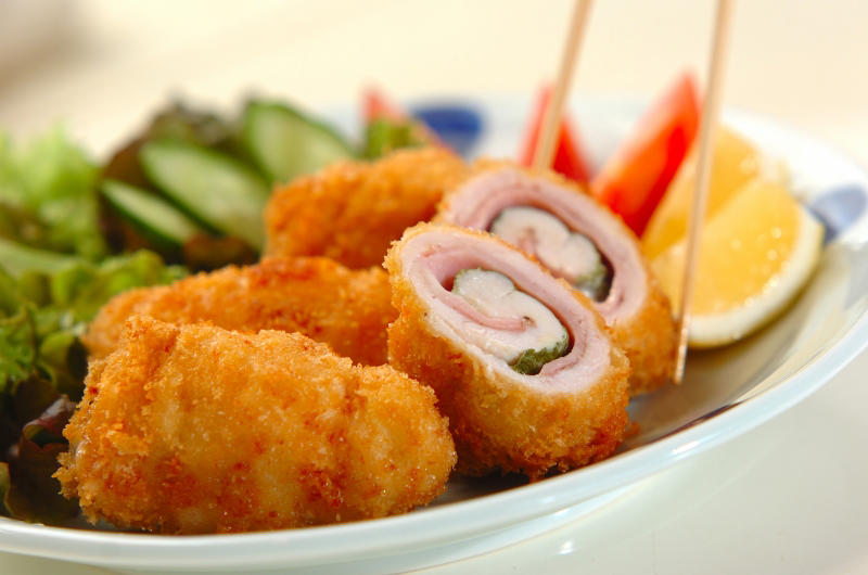 梅肉と大葉のささ身パン粉焼き, レンジささ身の春巻き, ささ身と大葉の梅肉和え, ささ身と大葉の甘辛マヨネーズ和え, 大葉のカラシ酢みそ和え, ツルツルささ身の中華和え