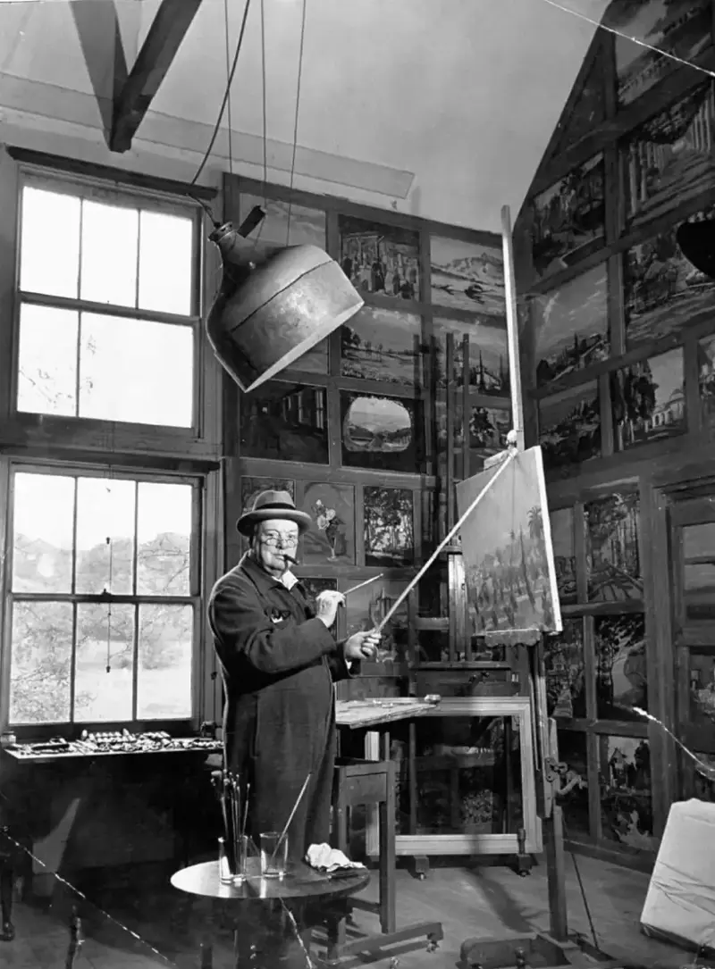2. Winston Churchill, the secret landscape painter 1. Nikola Tesla, the pigeon patron, 2. Winston Churchill, the secret landscape painter, 3. Charles Darwin, the beetle collector extraordinaire, 4. Theodore Roosevelt, the taxidermy enthusiast, 5. Lord Byron, the university bear keeper, 6. Salvador Dali, the ocelot owner, 7. Abraham Lincoln, the wrestling champion, 8. Isaac Newton, the alchemy obsessive, 9. Benjamin Franklin, the glass armonica virtuoso, 10. John Quincy Adams, the early morning skinny-dipper, 11. Ludwig II of Bavaria, the fairy-tale castle builder, 12. James Buchanan, the cat colony caretaker, 13. Caligula, the senatorial horse honoree, 14. Lewis Carroll, the child photography aficionado, 15. Marie Curie, the radium jewelry collector, 16. Alexander Graham Bell, the animal sound recorder