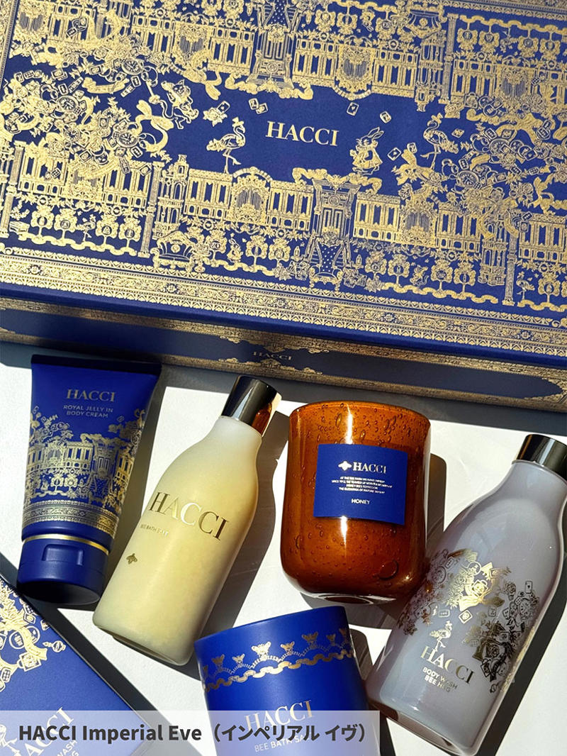 HACCI・クリスマスコフレ2025【10／1予約開始・10／24発売】, ◆HACCI Imperial Eve（インペリアル イヴ）, ◆HACCI ボディウォッシュ BEE HUG インペリアル ブルー, ◆HACCI ボディクリーム インペリアルブルー, ◆HACCI ハニーコラーゲン 3本セット ホリデー限定パッケージ, ◆HACCI ハニーコラーゲン 9本セット ホリデー限定パッケージ, ◆HACCI テーブルハニー フランス産もみの木, ◆HACCI Ornament Eve（オーナメント イヴ）, ◆HACCI Ornament Snow（オーナメント スノー）, ◆HACCI Ornament Honey（オーナメント ハニー）