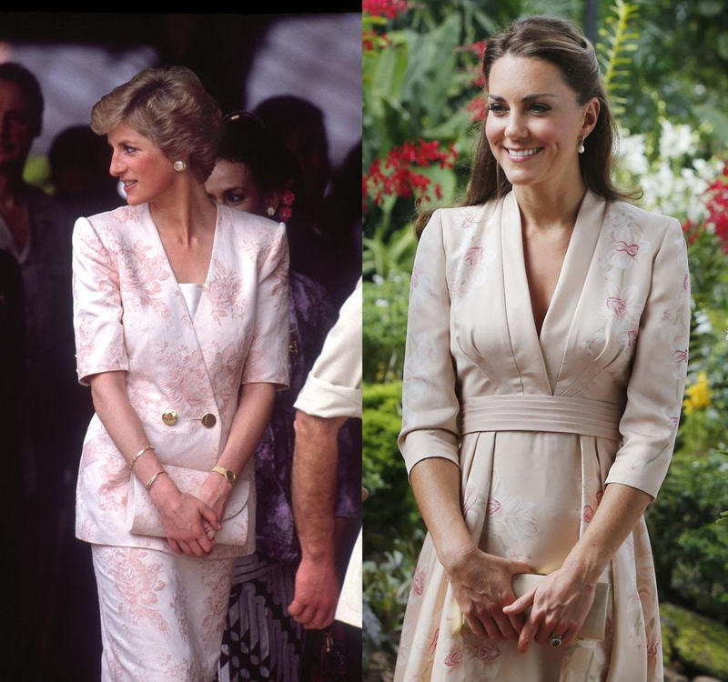 All the Times Kate Middleton Has Dressed Like Princess Diana