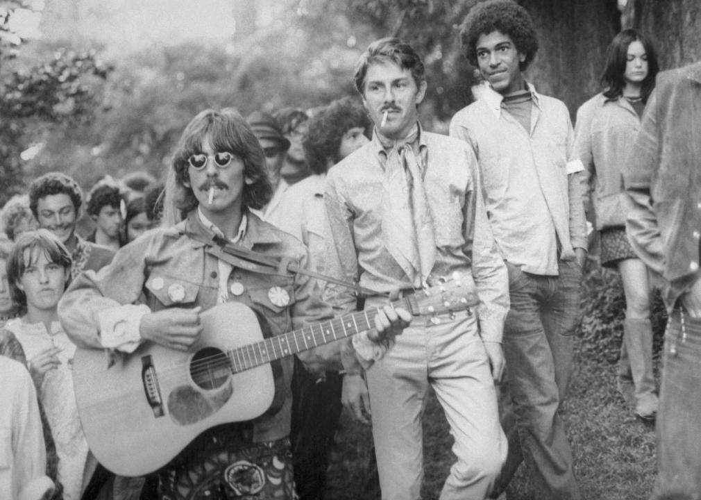 George Harrison at a Festival First Man on the Moon, Women’s Liberation Movement, Equal Pay Conference, A Lone Contestant in Focus, Champion Among Peers, Billie Jean King Celebrates Victory, Twiggy, Face of a New Era, Hugh Hefner with His Bunnies, The Kennedys Enjoy a Summer Afternoon, Urban Girls Show Off Summer Style, Four Girls, Four Styles, Friends, Beach, and Beats, Poolside Poker Night, Playful Moments by the Sea, Black Students Register to Vote, Martin Luther King at the Civil Rights Act Signing, Woolworth’s Desegregated, Summer of Love Vibes, Jimi Hendrix Arrives, George Harrison at a Festival, The Beatles Drop ‘Sgt. Pepper’, Segregation at the Pool, Heading Home After a Beach Day, Kids Running a Lemonade Stand, Hemlines Get Shorter, Family BBQ Gathering, Cooling Off in the Heat, Marsha Hunt, Activist and Actress, Nun Joining the Fun, Apollo 11 Crew