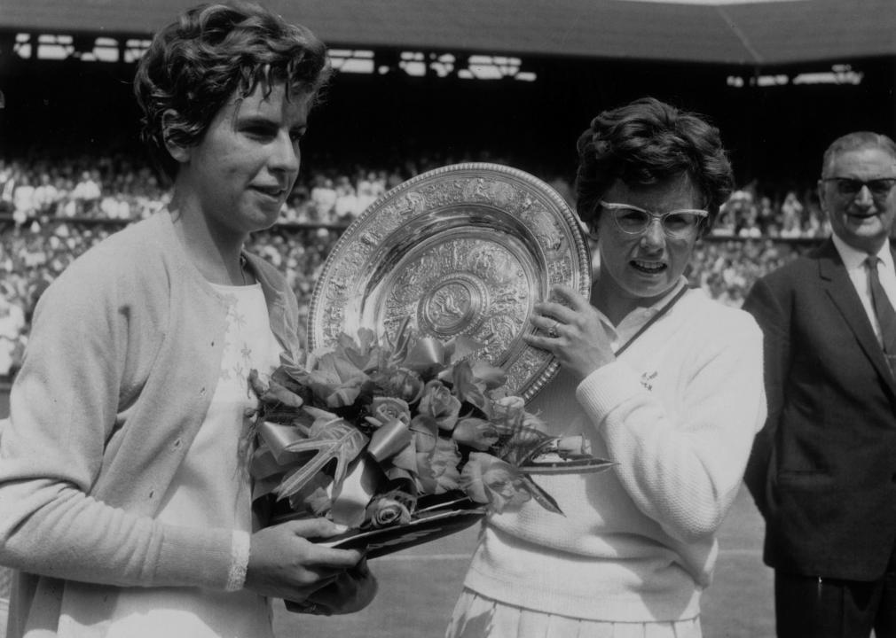 Billie Jean King Celebrates Victory First Man on the Moon, Women’s Liberation Movement, Equal Pay Conference, A Lone Contestant in Focus, Champion Among Peers, Billie Jean King Celebrates Victory, Twiggy, Face of a New Era, Hugh Hefner with His Bunnies, The Kennedys Enjoy a Summer Afternoon, Urban Girls Show Off Summer Style, Four Girls, Four Styles, Friends, Beach, and Beats, Poolside Poker Night, Playful Moments by the Sea, Black Students Register to Vote, Martin Luther King at the Civil Rights Act Signing, Woolworth’s Desegregated, Summer of Love Vibes, Jimi Hendrix Arrives, George Harrison at a Festival, The Beatles Drop ‘Sgt. Pepper’, Segregation at the Pool, Heading Home After a Beach Day, Kids Running a Lemonade Stand, Hemlines Get Shorter, Family BBQ Gathering, Cooling Off in the Heat, Marsha Hunt, Activist and Actress, Nun Joining the Fun, Apollo 11 Crew