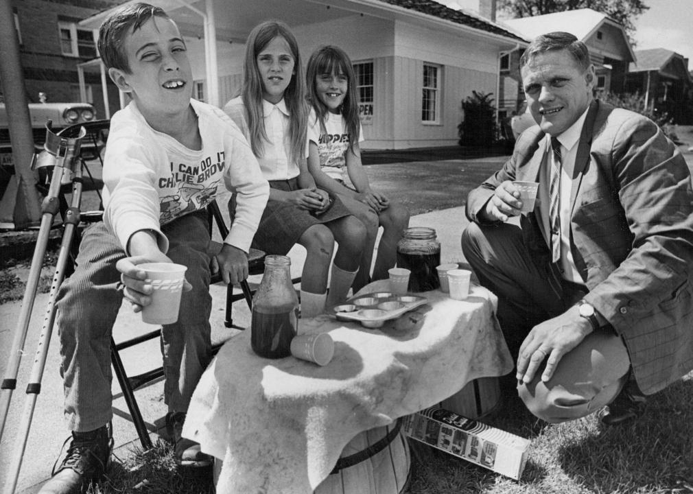 Kids Running a Lemonade Stand First Man on the Moon, Women’s Liberation Movement, Equal Pay Conference, A Lone Contestant in Focus, Champion Among Peers, Billie Jean King Celebrates Victory, Twiggy, Face of a New Era, Hugh Hefner with His Bunnies, The Kennedys Enjoy a Summer Afternoon, Urban Girls Show Off Summer Style, Four Girls, Four Styles, Friends, Beach, and Beats, Poolside Poker Night, Playful Moments by the Sea, Black Students Register to Vote, Martin Luther King at the Civil Rights Act Signing, Woolworth’s Desegregated, Summer of Love Vibes, Jimi Hendrix Arrives, George Harrison at a Festival, The Beatles Drop ‘Sgt. Pepper’, Segregation at the Pool, Heading Home After a Beach Day, Kids Running a Lemonade Stand, Hemlines Get Shorter, Family BBQ Gathering, Cooling Off in the Heat, Marsha Hunt, Activist and Actress, Nun Joining the Fun, Apollo 11 Crew