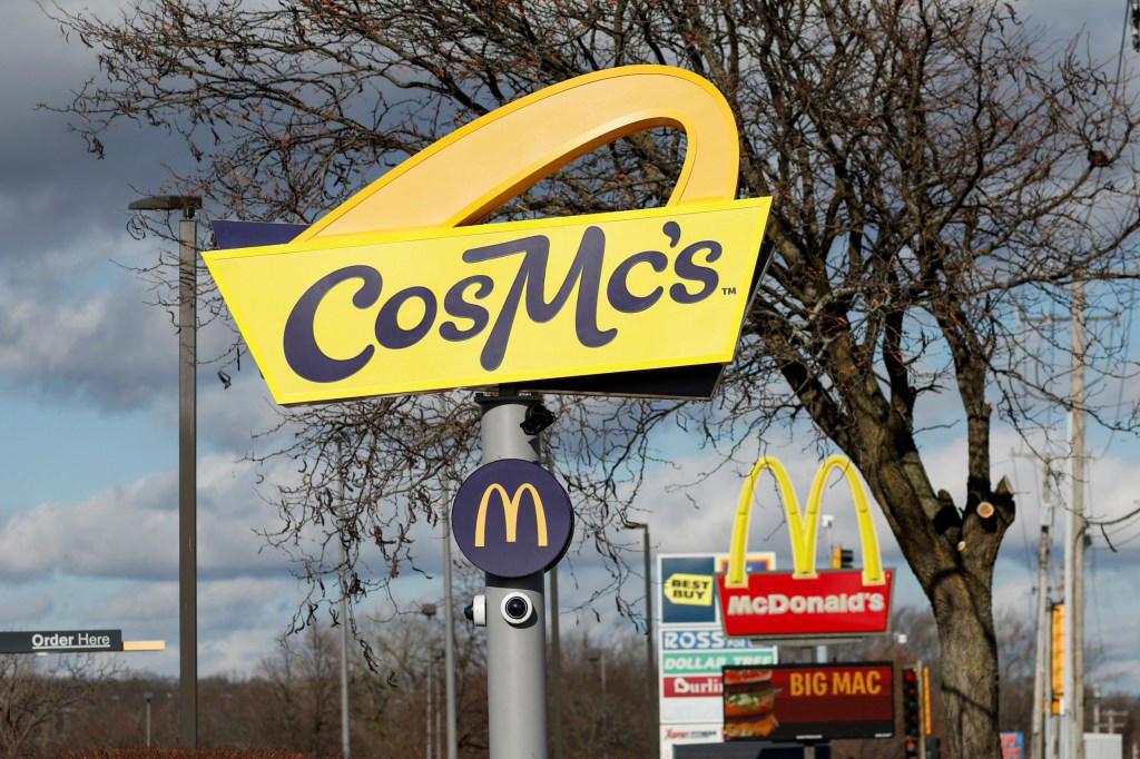 What is CosMc's? 1. Popping Tropic Refresher, 2. Toasted Vanilla Frappé, 3. Sprite Lunar Splash, 4. Strawberry Watermelon Refresher, 5. Creamy Vanilla Cold Brew
