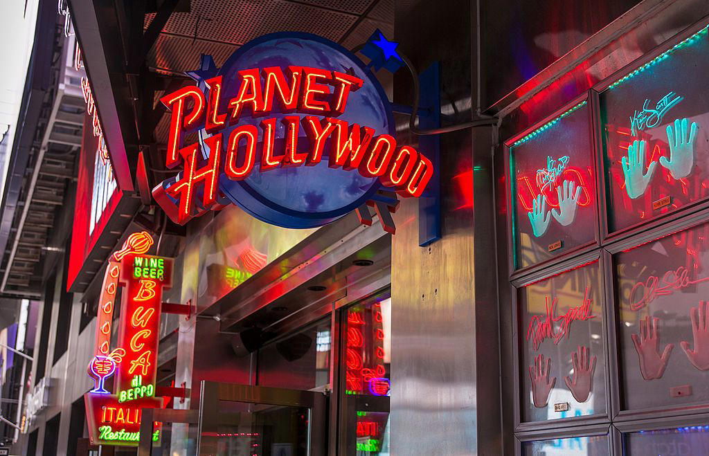 5) Planet Hollywood 1) Howard Johnson's, 2) Chi Chi's, 3) Bennigan's, 4) Arthur Treacher's Fish & Chips, 5) Planet Hollywood, 6) Bob's Big Boy, 7) ESPN Zone, 9) Blimpie