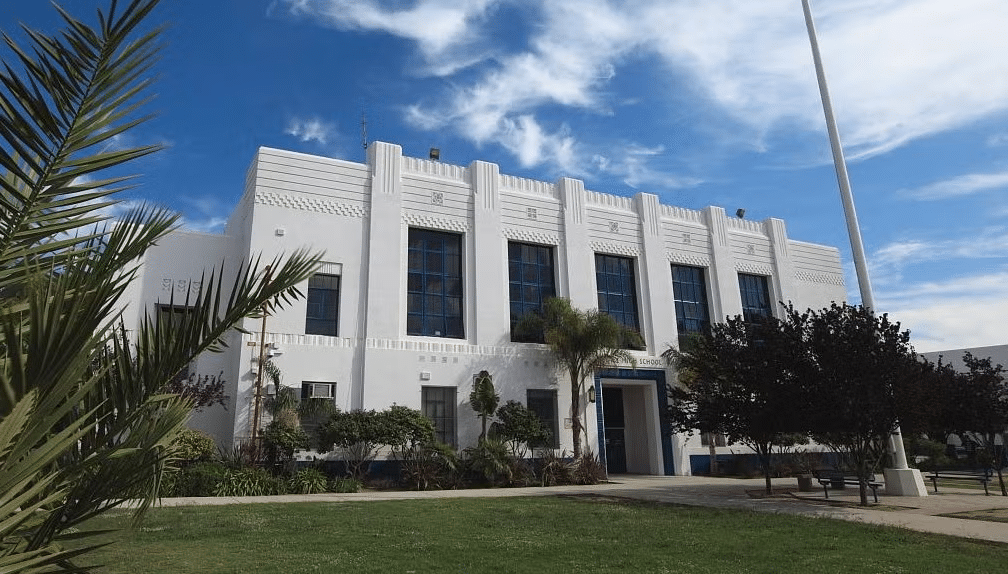 #24: Rydell High – Grease (1978) (Venice High School, Los Angeles, CA) #1: The Rocky Steps – Rocky (1976) (Philadelphia, PA), #3: Monument Valley – Stagecoach (1939) and Many Westerns (UT/AZ Border), #4: The Stanley Hotel – The Shining (1980) (Estes Park, CO), #7: Tatooine Sets – Star Wars (1977) (Tunisia), #9: Katz’s Delicatessen – When Harry Met Sally (1989) (New York City, NY), #10: Downtown Savannah – Forrest Gump (1994) (Savannah, GA), #12: Highclere Castle – Downton Abbey (2010–2015) (Hampshire, England), #13: Oxford University – The Theory of Everything (2014), Harry Potter (2001–2011), #15: Griffith Observatory – Rebel Without a Cause (1955), La La Land (2016) (Los Angeles, CA), #16: Timberline Lodge – The Shining (1980) (Mt. Hood, OR), #18: The Bench at Notting Hill – Notting Hill (1999) (London, England), #19: The Beach – The Goonies (1985) (Cannon Beach, OR), #21: Baker Street – Sherlock Holmes (2009) (London, England), #22: Skellig Michael – Star Wars: The Last Jedi (2017) (Ireland), #24: Rydell High – Grease (1978) (Venice High School, Los Angeles, CA), #25: Bodega Bay – The Birds (1963) (Bodega, CA)
