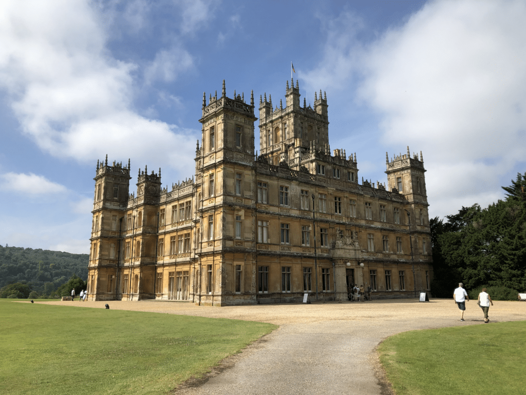 #12: Highclere Castle – Downton Abbey (2010–2015) (Hampshire, England) #1: The Rocky Steps – Rocky (1976) (Philadelphia, PA), #3: Monument Valley – Stagecoach (1939) and Many Westerns (UT/AZ Border), #4: The Stanley Hotel – The Shining (1980) (Estes Park, CO), #7: Tatooine Sets – Star Wars (1977) (Tunisia), #9: Katz’s Delicatessen – When Harry Met Sally (1989) (New York City, NY), #10: Downtown Savannah – Forrest Gump (1994) (Savannah, GA), #12: Highclere Castle – Downton Abbey (2010–2015) (Hampshire, England), #13: Oxford University – The Theory of Everything (2014), Harry Potter (2001–2011), #15: Griffith Observatory – Rebel Without a Cause (1955), La La Land (2016) (Los Angeles, CA), #16: Timberline Lodge – The Shining (1980) (Mt. Hood, OR), #18: The Bench at Notting Hill – Notting Hill (1999) (London, England), #19: The Beach – The Goonies (1985) (Cannon Beach, OR), #21: Baker Street – Sherlock Holmes (2009) (London, England), #22: Skellig Michael – Star Wars: The Last Jedi (2017) (Ireland), #24: Rydell High – Grease (1978) (Venice High School, Los Angeles, CA), #25: Bodega Bay – The Birds (1963) (Bodega, CA)