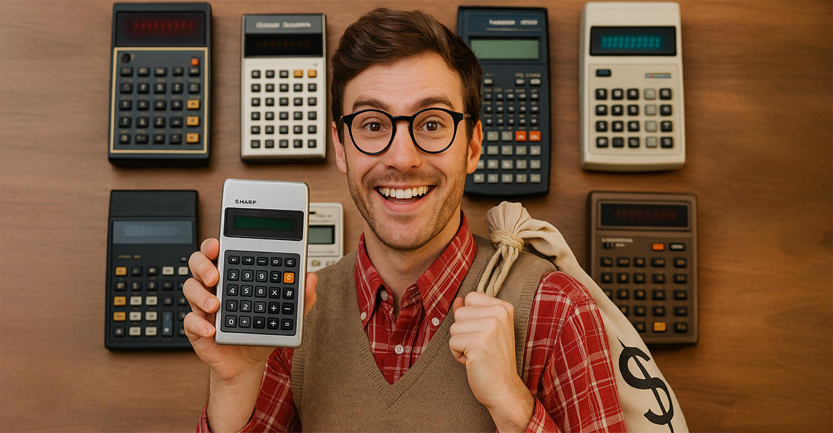 These Retro Calculators Can Fetch Tens Of Thousands These Retro Calculators Can Fetch Tens Of Thousands, Casio CFX-400 Calculator Watch: Wrist-Tech Cool (0–0), TI-59 + PC-100C Dock: A 1970s Desktop Station (0–0), Sinclair Executive: Pocketable Glamour (0–,000), HP-67: The Refined Programmer (0–,400), HP-41CV/CX Kit: Modular Magic (0–,200), Canon Pocketronic: Print-Only Cool (0–,200), Friden EC-130/EC-132: Glowing Nixie Glory (0–,000), HP-65: The First Programmable Handheld (0–,800), Sharp EL-8: Early Portability (0–,800), Busicom LE-120A “Handy”: LED Pioneer (,000–,000), ANITA Mk VII/Mk 8: First of the Firsts (,000–,500), Curta Type I: The Pepper Grinder Legend (,200–,000), Curta Type II: Bigger, Rarer, Pricier (,000–,000), HP-01 Calculator Watch: Luxury on the Wrist (,000–,000), HP-35 “Red Dot”: A Pre-Production Unicorn (,000–,000+), Olivetti Programma 101: Mid-Century Computing Art (,000–,000), Busicom 141-PF: The Microprocessor Birthplace (,000–,000+)