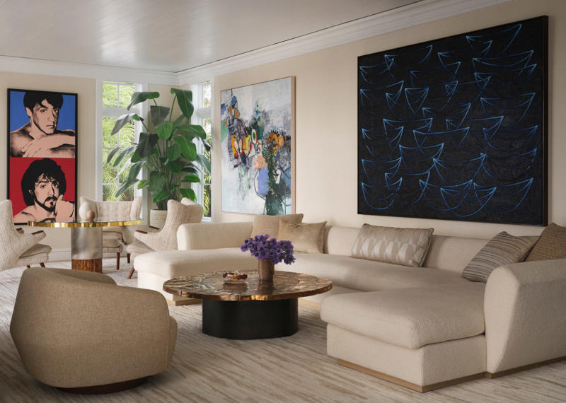 Living Room, Dining Room, Screening Room, Lounge and Bathroom, Primary Suite, Exterior