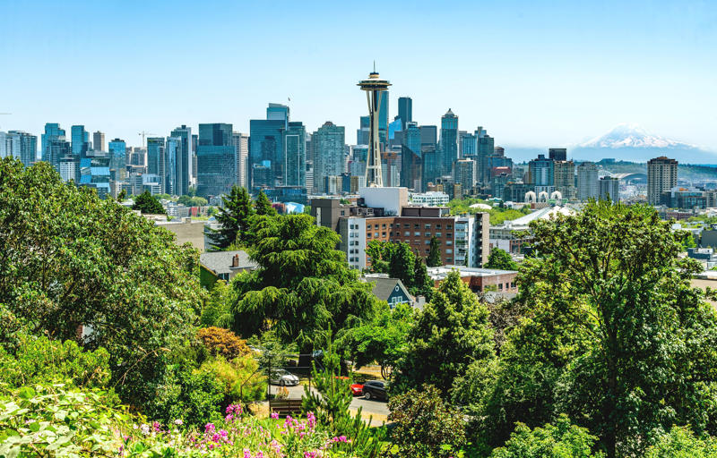 Kerry Park Kenmore Air Seaplane Tour, Seattle Aquarium, Discovery Park, Pike Place Market, Museum of Pop Culture, Seattle Art Museum, Kubota Garden, Wa Na Wari, Bainbridge Island, Olympic Sculpture Park, Space Needle, National Nordic Museum, Wing Luke Museum of the Asian Pacific American Experience, Kerry Park, Northwest Trolls: Way of the Bird King, Waterfront Park, Chihuly Garden and Glass, Snoqualmie Falls, Gift Shop and Visitor Center, Green Lake Park, Frye Art Museum