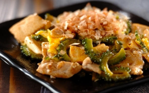 苦味マイルド！ゴーヤとツナのマヨポン酢サラダ, 苦くない！ シャキシャキゴーヤとツナのサラダ, ご飯がすすむ！ 苦くないゴーヤチャンプル, ゴーヤとベーコンのおかか炒め, ゴーヤとハムの炒め物, ゴーヤのふわふわ卵炒め, ゴーヤとツナの白和え