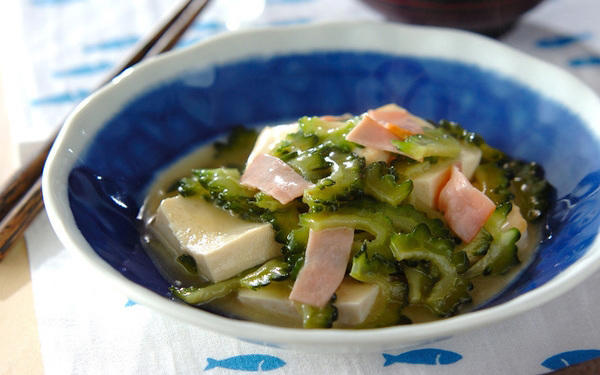 苦味マイルド！ゴーヤとツナのマヨポン酢サラダ, 苦くない！ シャキシャキゴーヤとツナのサラダ, ご飯がすすむ！ 苦くないゴーヤチャンプル, ゴーヤとベーコンのおかか炒め, ゴーヤとハムの炒め物, ゴーヤのふわふわ卵炒め, ゴーヤとツナの白和え