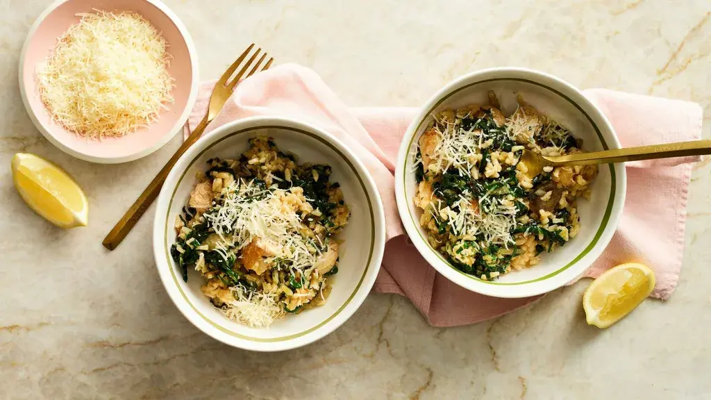 Ingredients, Can this oven baked risotto be made ahead of time?, Is any special equipment needed for this risotto recipe?, Baked risotto cooking tips, More risotto recipes