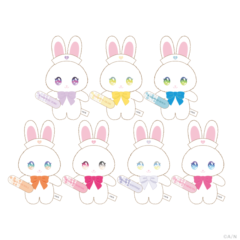 アクリルスタンド, ぬいぐるみマスコット, ポケット付きトートバッグ, ランダムチェキ風カード, 天使のお助けセット, メディカルポーチ, ステッカーセット