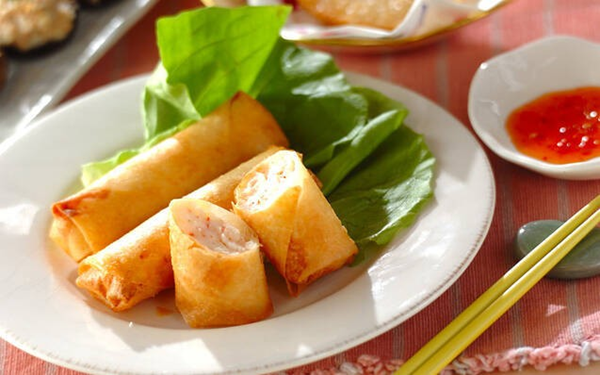 豚ひき肉とキャベツの春巻き 節約おかずレシピ, トロ～りチーズの納豆アボカド春巻き, さっぱり梅おかか入り！ ささみとチーズの春巻き, プリプリエビの春巻き, カボチャの春巻き, 具材を変えて生春巻き みんな大好き焼き肉味