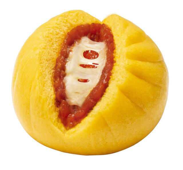 「ファミマの中華まん」は夏の温活にもってこい！, ①『旨辛チーズタッカルビまん』, ②じゅわっとジューシー本格肉まん, ③のび～るチーズの濃厚ピザまん, ④こしあんまん（ごま風味）