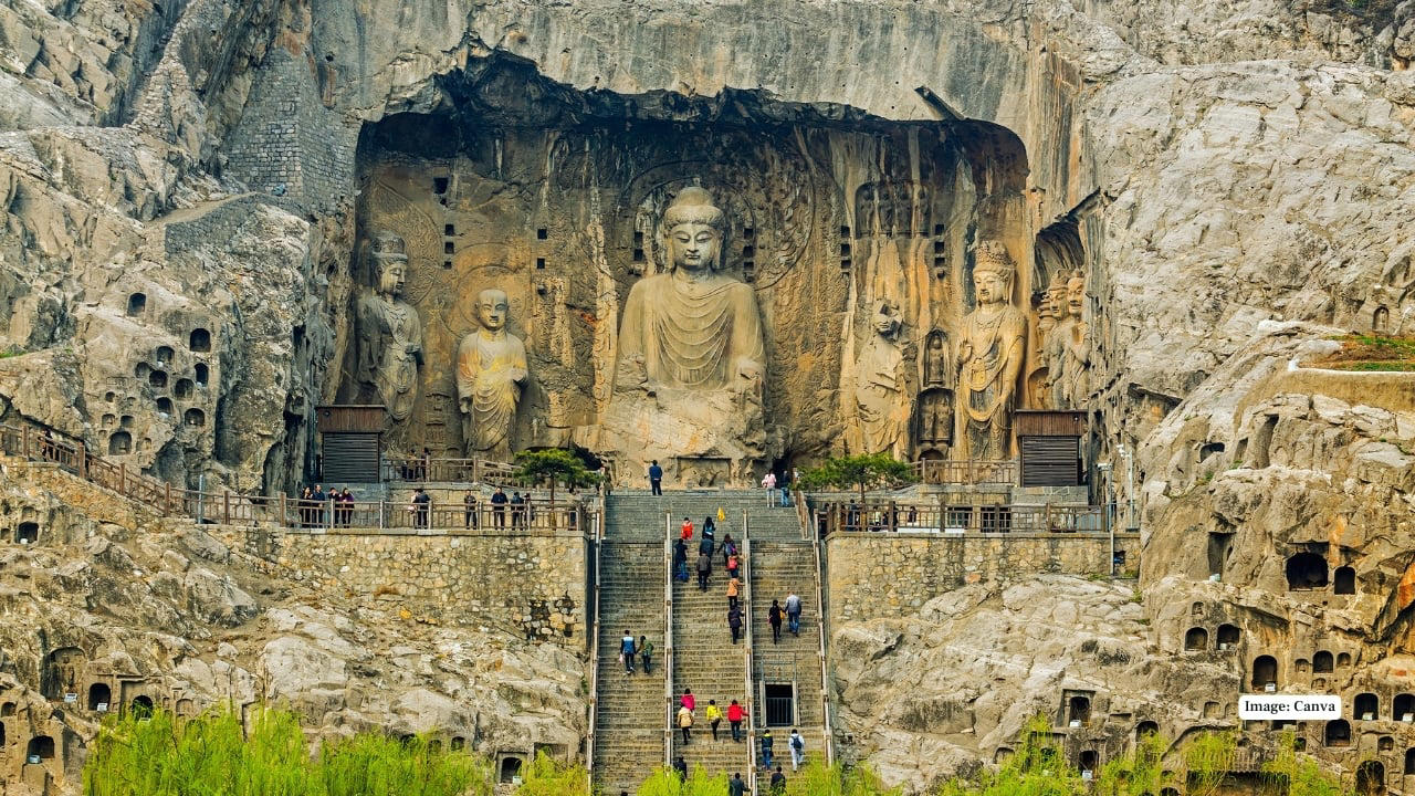 6. Longmen Grottoes, China Carved into limestone cliffs along the Yi River, the Longmen Grottoes contain over 1,400 caves and 100,000 statues, many from the Tang dynasty, celebrated for their refined artistry and serene spiritual expression. (Image: Canva) 1. Ajanta Caves, India These Buddhist sanctuaries (2nd century BCE–480 CE) are celebrated for their luminous murals, delicate carvings, and expressive sculptures—considered the pinnacle of ancient Indian rock-cut architecture and spiritual artistry. (Image: Canva), 2. Ellora Caves, India A magnificent fusion of Hindu, Buddhist, and Jain traditions (6th–10th century CE), Ellora is home to the monumental Kailash Temple—the world’s largest monolithic rock excavation—showcasing both scale and craftsmanship in stone. (Image: Canva), 3. Škocjan Caves, Slovenia Europe’s most dramatic underground canyon, the Škocjan system features roaring rivers, towering stalactites, and vast cathedral-like chambers, making it one of the most awe-inspiring natural cave landscapes on Earth. (Image: Canva), 4. Phong Nha Cave, Vietnam Located in Phong Nha–Kẻ Bàng National Park, this cave holds the world’s longest underground river accessible to visitors, adorned with formations poetically named “Lion,” “Buddha,” and “Fairy,” adding mythical charm to its natural splendor. (Image: Canva), 5. Mogao Caves, China Known as the “Caves of the Thousand Buddhas,” this vast complex has preserved Buddhist art and manuscripts since 366 CE. Its vibrant murals and sculptures form one of the world’s richest repositories of spiritual and artistic history. (Image: Canva), 6. Longmen Grottoes, China Carved into limestone cliffs along the Yi River, the Longmen Grottoes contain over 1,400 caves and 100,000 statues, many from the Tang dynasty, celebrated for their refined artistry and serene spiritual expression. (Image: Canva), 7. Elephanta Caves, India Set on an island near Mumbai, Elephanta is famed for its colossal rock-cut sculptures, especially the Trimurti—a majestic three-headed depiction of Lord Shiva—blending myth, devotion, and stone artistry. (Image: Canva), 8. Mammoth Cave, USA The world’s longest cave system stretches more than 640 km underground. With vast passageways, rare geological formations, and traces of prehistoric human activity, it’s both a natural marvel and a historical treasure. (Image: Canva), 9. Altamira Cave, Spain Often called the “Sistine Chapel of Paleolithic Art,” Altamira showcases prehistoric paintings of bison, horses, and deer dating back over 20,000 years, offering a hauntingly beautiful window into early human creativity. (Image: Canva), 10. Caves of Aggtelek Karst (Baradla), Hungary This sprawling cave system, shared with Slovakia’s Slovak Karst, dazzles with dramatic stalactites, stalagmites, and underground rivers—a sublime display of nature’s artistry formed over millions of years. (Image: Canva)