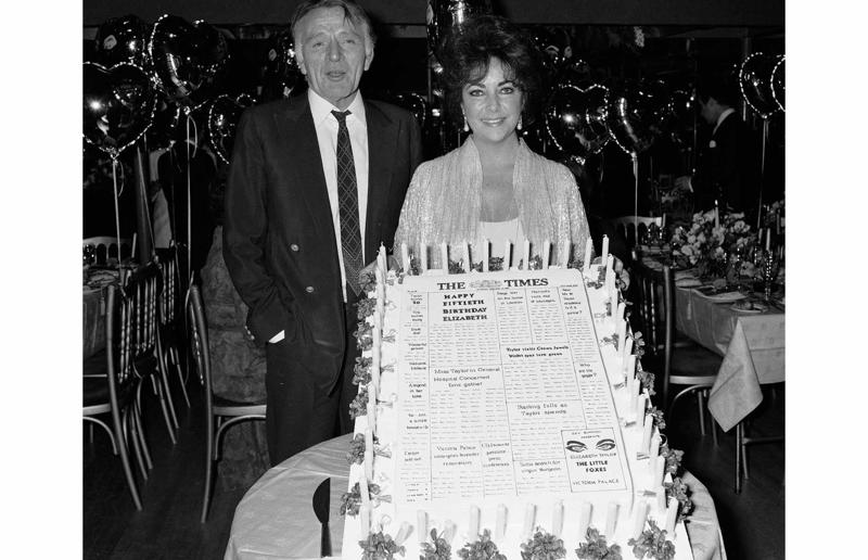 23. Maurice Chevalier's musical cake, 1956, 22. Hank Aaron's baseball tableau cake, 1973, 21. A super-sized sombrero cake, 1933, 20. Pavarotti's artistic cake portrait, 1980, 19. Ingrid Bergman and Charles Boyer's joint birthday cake, 1946, 18. Denise Grey's dual pink birthday cakes, 1985, 17. An elaborate Alice in Wonderland cake, 1932, 16. Shirley Temple's seventh birthday cake, 1936, 15. An extravagant Arc de Triomphe cake, 1983, 14. Glen Campbell's lifelike guitar cake, 1973, 13. A gravity-defying hot air balloon cake, 1933, 12. Elizabeth Taylor's front page cake, 1982, 11. Chuck Berry's rock 'n' roll cake, 1986, 10. Prince Charles' regal 40th birthday cake, 1988, 9. Princess Irene's nautical cake, 1951, 8. An architectural birthday cake, 1981, 7. Queen Charlotte's giant birthday cake, 1930, 6. Franklin D. Roosevelt's monumental birthday cake, 1940, 5. Winston Churchill's 80th birthday cake, 1954, 4. Harry Truman's five-tier birthday cake, 1954, 3. Charlie Chaplin's five-foot birthday cake, 1966, 2. John F. Kennedy's 44th birthday cake, 1961