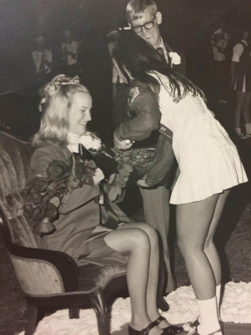 8. Getting Crowned Queen at an Alabama High School (1971) 1. Homecoming With the Girls (1977), 2. Homecoming Court Looking Snazzy (1970s), 3. Check out That Red Suit (1974), 4. Groovy Homecoming Date (1975), 5. Homecoming Dance at Willow Run High School in Ypsilanti, Michigan (1971), 6. Football Player at His Homecoming Game (1978), 7. Colorful Garb (1970s), 8. Getting Crowned Queen at an Alabama High School (1971), 9. Homecoming Court at St. Joseph High School (1964), 10. Candidates for Queen at a California High School (1974), 11. Getting a Good Vantage Point of the Homecoming Parade (1971), 12. University of Florida Homecoming (1954), 13. Pulling Up to Homecoming in Style (1957), 14. Homecoming Queen Contestants (1969), 15. Homecoming Queen Being Crowned (1969), 16. Getting Ready to Head to the Game (1988), 17. Homecoming Court from Woodlawn High School in Shreveport, Louisiana (1971)