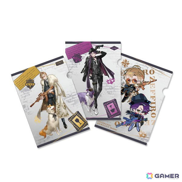 アクリルスタンド, ランダムチェキ風カード, 大判ラバーマット, ミニアクリルブロック, メタリッククリアファイル, ステッカーセット, チェーンネックレス 風楽奏斗, チェーンブレスレット 渡会雲雀, プレートチャーム, イラストレーター