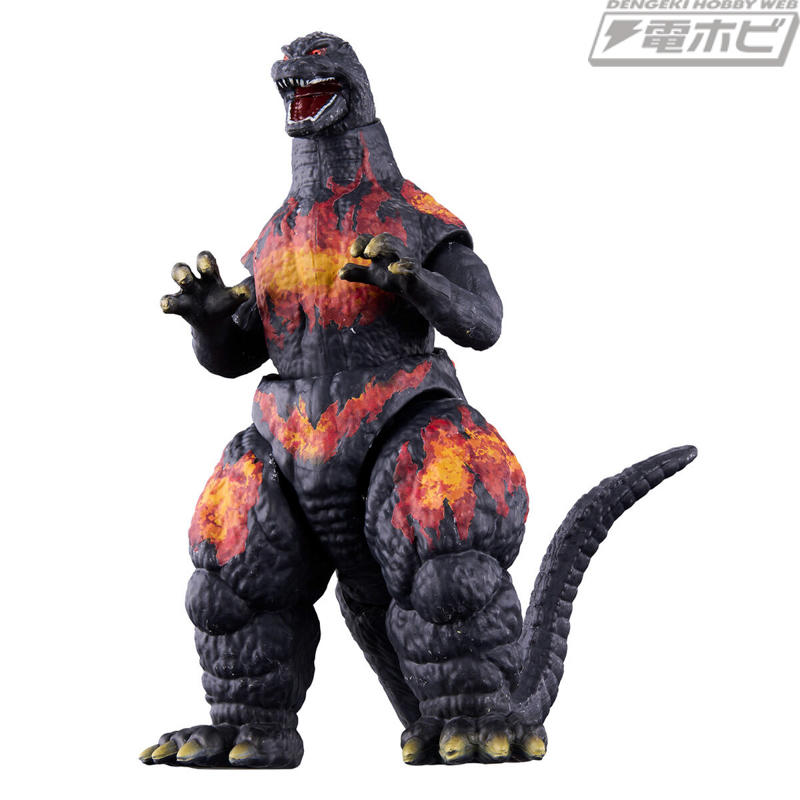 ゴジバースト へドラ(1971), ゴジバースト ガイガン(2004), ゴジバースト ゴジラ(1991), ゴジバースト ビオランテ(花獣形態), ゴジバースト モスラ(1992) ＆３式機龍 メーサーブレード ・バックユニット, ゴジバースト モスラ(1992)幼虫＆カマキラス(2004)＆ショッキラス, ゴジバースト ３式機龍, ゴジバースト ガトリングガイガン, ゴジバースト バーニングゴジラ, ゴジバースト イマジネーションセット