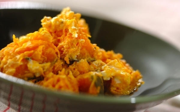 カボチャのレンジ煮, カボチャの揚げ焼き, カボチャのオーブン焼き, カボチャのチーズ焼き, カボチャのクリームチーズ和え, カボチャのゴマきな粉和え