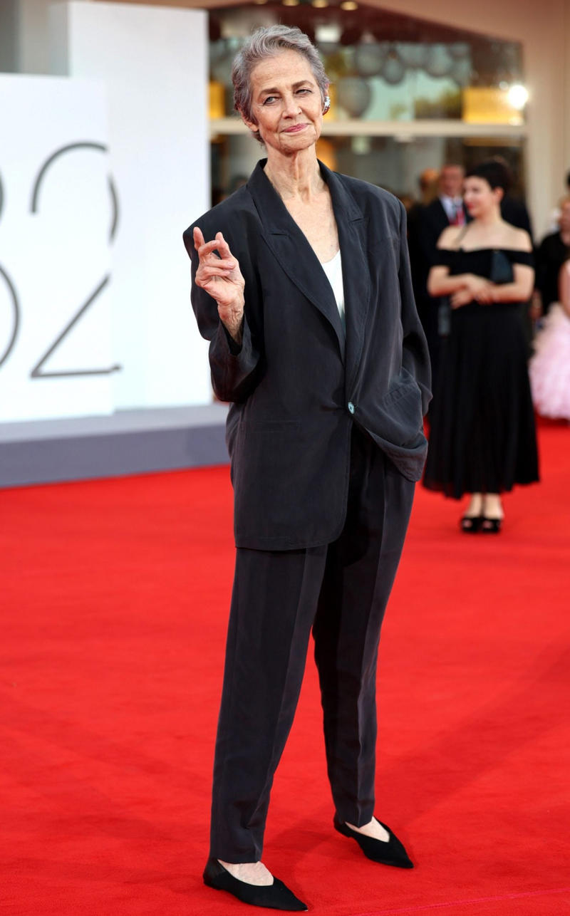 Charlotte Rampling Emma Watson, Léa Seydoux, Alessandra Ambrosio, Rooney Mara, Oscar Isaac, Jason Momoa, Rebecca Ferguson, Idris Elba and Sabrina Dhowre Elba, Greta Lee, Eva Herzigová, Marc Jacobs and Sofia Coppola, Sofia Coppola, Idris Elba, Colman Domingo, Amanda Seyfried, Emily Blunt, Dwayne Johnson, Thomasin McKenzie, Kaia Gerber and Lewis Pullman, Cate Blanchett, Charlotte Rampling, Jude Law Alicia Vikander, Alicia Vikander, Alexa Chung, Phillipa Coan, Cate Blanchett Charlotte Rampling, Jude Law, Da'Vine Joy Randolph, Rosie Huntington-Whiteley, Emilia Jones, Mia Goth, Leslie Bibb, Aaron Taylor-Johnson, Molly Gordon, Gemma Chan, Felix Kammerer, Emma Corrin, Tilda Swinton, Jacob Elordi, Suki Waterhouse, Sarah Catherine Hook, Callum Turner, Shailene Woodley, Kate Moss, Julia Roberts, Ayo Edebiri, Chloe Sevigny, Monica Barbaro, Andrew Garfield, Clooneys, Laura Dern, Eve Hewson, Naomi Watts and Billy Crudup, Riley Keough, Noah Baumbach and Greta Gerwig, Alba Rohrwacher, Emily Mortimer, Adam Sandler, Nicole Avant, Emma Stone, Alicia Silverstone, Noomi Rapace, Willem Dafoe, Chioma Nnadi, Jesse Plemons, Kim Novak, Kim Kardashian, George Clooney