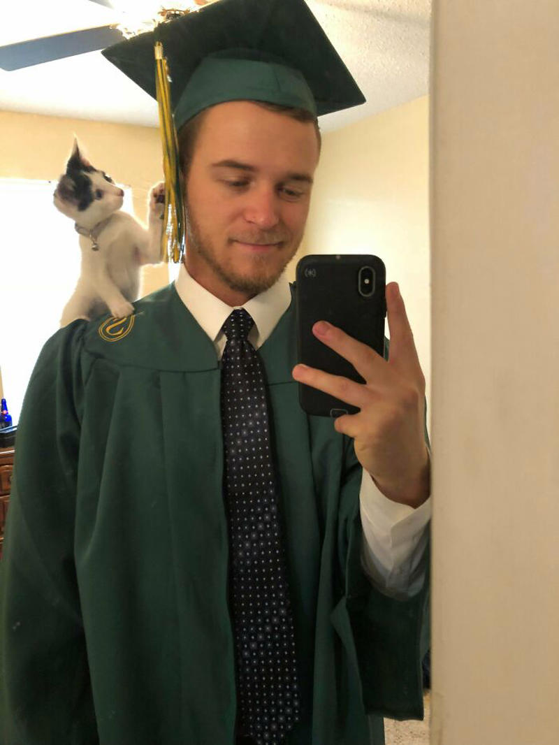 #15 She Was Purrty Proud Of My Accomplishment #1 My Shoulder Buddy, #3 Hopefully Shoulder Kittens Count, #5 Behold The Glorious Whiskers Of Shoulder Cat, #7 I See Your Shoulder Cats. I Raise You Crown Cat, #11 I Don’t Have A Cat, So I Present My Shoulder Bun!, #15 She Was Purrty Proud Of My Accomplishment, #19 Do These Count As Shoulder Animals?, #23 Shoulder Cat Will Be Fun, They Said, #25 I See Your Shoulder Cat And Raise You A Beard Kitten, #27 Shoulder Cats? Nah, How About Shoulder Bear?, #29 How About Shoulder Sugar Gliders?, #31 Shoulder Birb, #33 My Dreams Of Having A Shoulder Cat Have Come True, #35 Does A Rottweiler Puppy Count, #37 Hope I'm Not Too Late To Raise You A Second Shoulder Cat, #39 Am I Too Late? Fern, The Sweetest Opossum!, #41 Do Shoulder Squirrels Count?, #43 Shoulder Dane Anyone?, #45 Shoulder Cat Or Cyclops?, #47 I Thought My Little Shoulder Protector Should Get A Turn Too!!