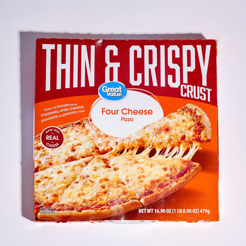   1. 11. Trader Joe’s Organic 3 Cheese Pizza ,   1. 10. Great Value (Walmart) Thin &amp; Crispy Four Cheese Pizza ,   1. 9. Jack’s Original Thin Cheese Pizza ,   1. 8. California Pizza Kitchen Crispy Thin Crust Four Cheese Pizza ,   1. 6. (tie) Red Baron Classic Crust Four Cheese Pizza ,   1. 6. (tie) Tombstone Original Crust 5 Cheese Pizza ,   1. 5. Freschetta Naturally Rising Crust Four Cheese Pizza ,   1. 4. Screamin’ Sicilian Thin &amp; Crispy Cheese Pizza ,   1. 3. Kirkland Signature (Costco) Cheese Pizza ,   1. 2. 365 (Whole Foods) Thin Crust Four Cheese Pizza ,   1. 1. DiGiorno Classic Crust Cheese Pizza 