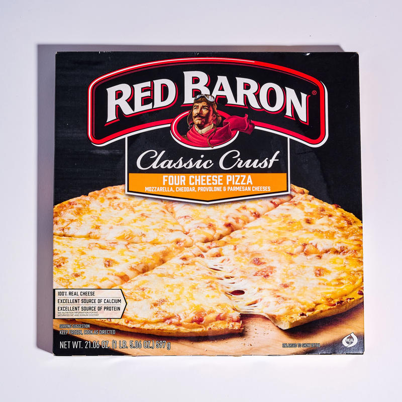   1. 11. Trader Joe’s Organic 3 Cheese Pizza ,   1. 10. Great Value (Walmart) Thin &amp; Crispy Four Cheese Pizza ,   1. 9. Jack’s Original Thin Cheese Pizza ,   1. 8. California Pizza Kitchen Crispy Thin Crust Four Cheese Pizza ,   1. 6. (tie) Red Baron Classic Crust Four Cheese Pizza ,   1. 6. (tie) Tombstone Original Crust 5 Cheese Pizza ,   1. 5. Freschetta Naturally Rising Crust Four Cheese Pizza ,   1. 4. Screamin’ Sicilian Thin &amp; Crispy Cheese Pizza ,   1. 3. Kirkland Signature (Costco) Cheese Pizza ,   1. 2. 365 (Whole Foods) Thin Crust Four Cheese Pizza ,   1. 1. DiGiorno Classic Crust Cheese Pizza 