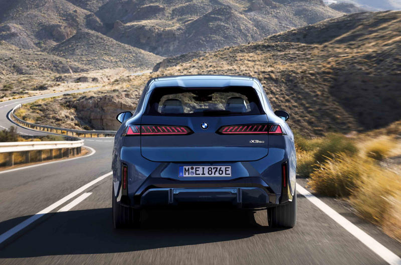 The new BMW iX3 will travel more than 800km on a charge