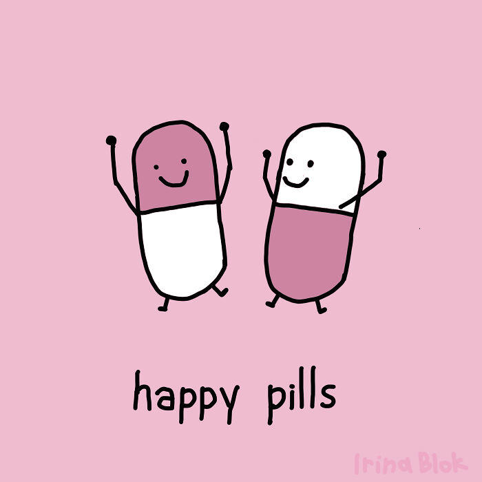 #25 Happy Pills #1 Microwave, #3 Mug Shot, #5 Dirty Dishes, #7 Tired, #9 Boxer Shorts, #11 Minds, #13 Straight As, #15 Guinea Pig, #17 Salad Dressing, #19 Active Yeast, #21 Quick Question, #23 Honeycomb, #25 Happy Pills, #27 Save
