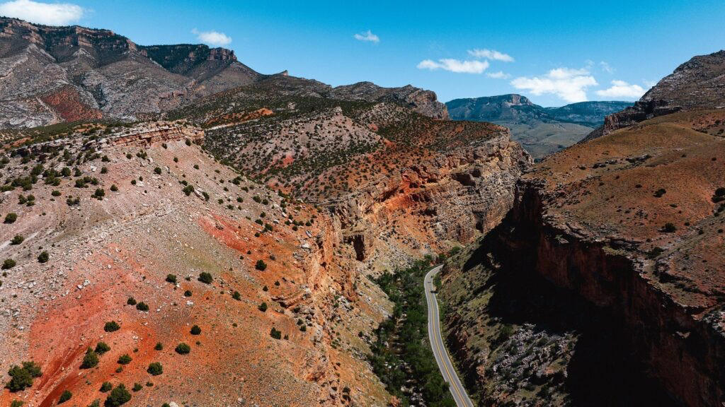 1. Bold Coast National Scenic Byway, 2. Great Lakes Seaway Trail, 3. Gold Rush Scenic Byway, 4. Great River Road, 5. Journey Through Time Scenic Byway, 6. Georgia Grown Trail 37, 7. Highway 36 – The Way of American Genius, 8. Bighorn Scenic Byway