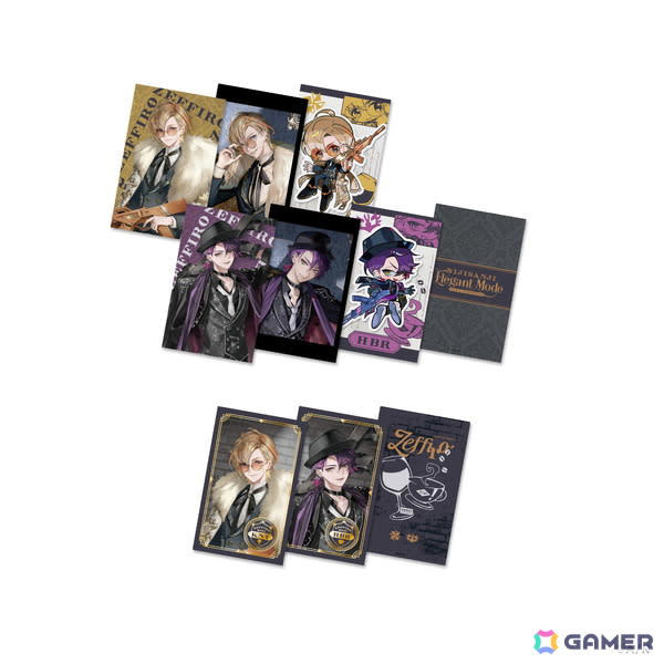 アクリルスタンド, ランダムチェキ風カード, 大判ラバーマット, ミニアクリルブロック, メタリッククリアファイル, ステッカーセット, チェーンネックレス 風楽奏斗, チェーンブレスレット 渡会雲雀, プレートチャーム, イラストレーター