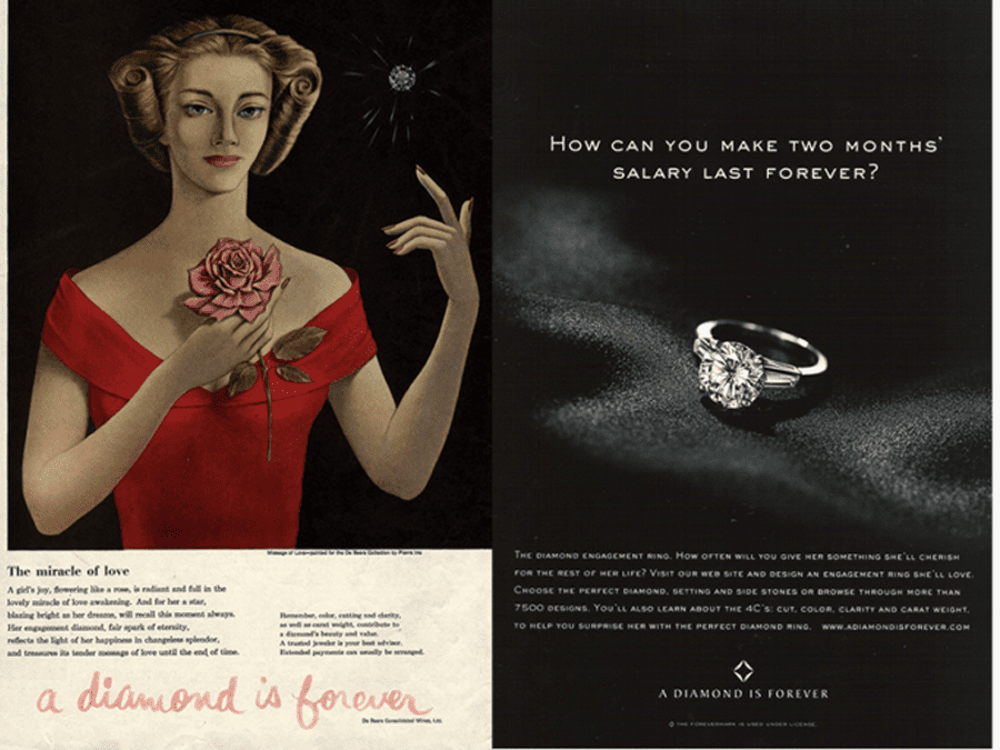 De Beers – A Diamond is Forever US Military – I Want You, Old Spice – The Man Your Man Could Smell Like, Sprite – Sun Fizz (1990s), Skittles – Taste the Rainbow (1994 – Present), WestJet – Christmas Miracle, Procter & Gamble – Thank You, Mom, Apple – Get a Mac, Hoover – It Beats…As it Sweeps…As it Cleans, Dos Equis – The Most Interesting Man in the World, Metro Trains – Dumb Ways to Die, Snickers – You’re Not You When You’re Hungry (2010 – Present), Budweiser – Someone Waits For You At Home (2017 – Present), Pepsi- Is Pepsi OK?, Google – Year in Search, Volkswagen – Think Small, Red Bull – Stratos, Always – #LikeAGirl, Sony Bravia – Colour Like No Other (2005 – Present), Pepsi – “Gladiator Commercial”, Dove – The Real Beauty (2004 – Present), Nike – Just Do It (1988 – Present), Coca-Cola – Share a Coke, McDonald’s – Our Food, Your Questions, Samsung – Join the Flip Side, De Beers – A Diamond is Forever, PSA – Don’t Text and Drive (2010s), Tylenol – Headache Wrecking Ball, Flo – Flo Stories