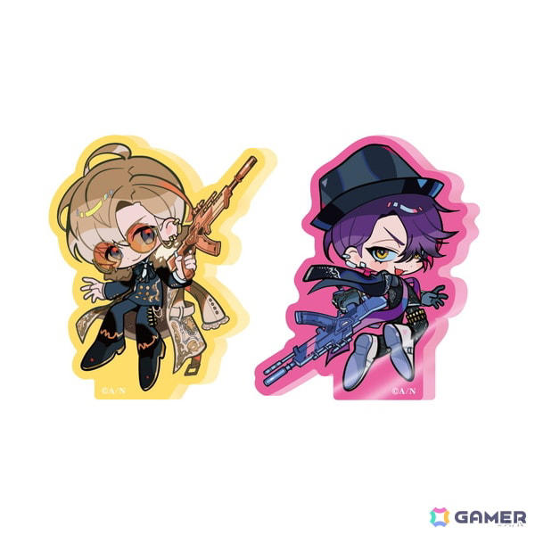 アクリルスタンド, ランダムチェキ風カード, 大判ラバーマット, ミニアクリルブロック, メタリッククリアファイル, ステッカーセット, チェーンネックレス 風楽奏斗, チェーンブレスレット 渡会雲雀, プレートチャーム, イラストレーター