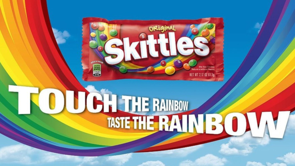 Skittles – Taste the Rainbow (1994 – Present) US Military – I Want You, Old Spice – The Man Your Man Could Smell Like, Sprite – Sun Fizz (1990s), Skittles – Taste the Rainbow (1994 – Present), WestJet – Christmas Miracle, Procter & Gamble – Thank You, Mom, Apple – Get a Mac, Hoover – It Beats…As it Sweeps…As it Cleans, Dos Equis – The Most Interesting Man in the World, Metro Trains – Dumb Ways to Die, Snickers – You’re Not You When You’re Hungry (2010 – Present), Budweiser – Someone Waits For You At Home (2017 – Present), Pepsi- Is Pepsi OK?, Google – Year in Search, Volkswagen – Think Small, Red Bull – Stratos, Always – #LikeAGirl, Sony Bravia – Colour Like No Other (2005 – Present), Pepsi – “Gladiator Commercial”, Dove – The Real Beauty (2004 – Present), Nike – Just Do It (1988 – Present), Coca-Cola – Share a Coke, McDonald’s – Our Food, Your Questions, Samsung – Join the Flip Side, De Beers – A Diamond is Forever, PSA – Don’t Text and Drive (2010s), Tylenol – Headache Wrecking Ball, Flo – Flo Stories