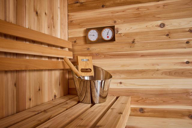 Why Invest in a Sauna?, Step 1: Know the Basics, Step 2: Consider Size, Location, and Heater Type, Step 4: Assemble and Install, Step 5: Add Affordable Upgrades